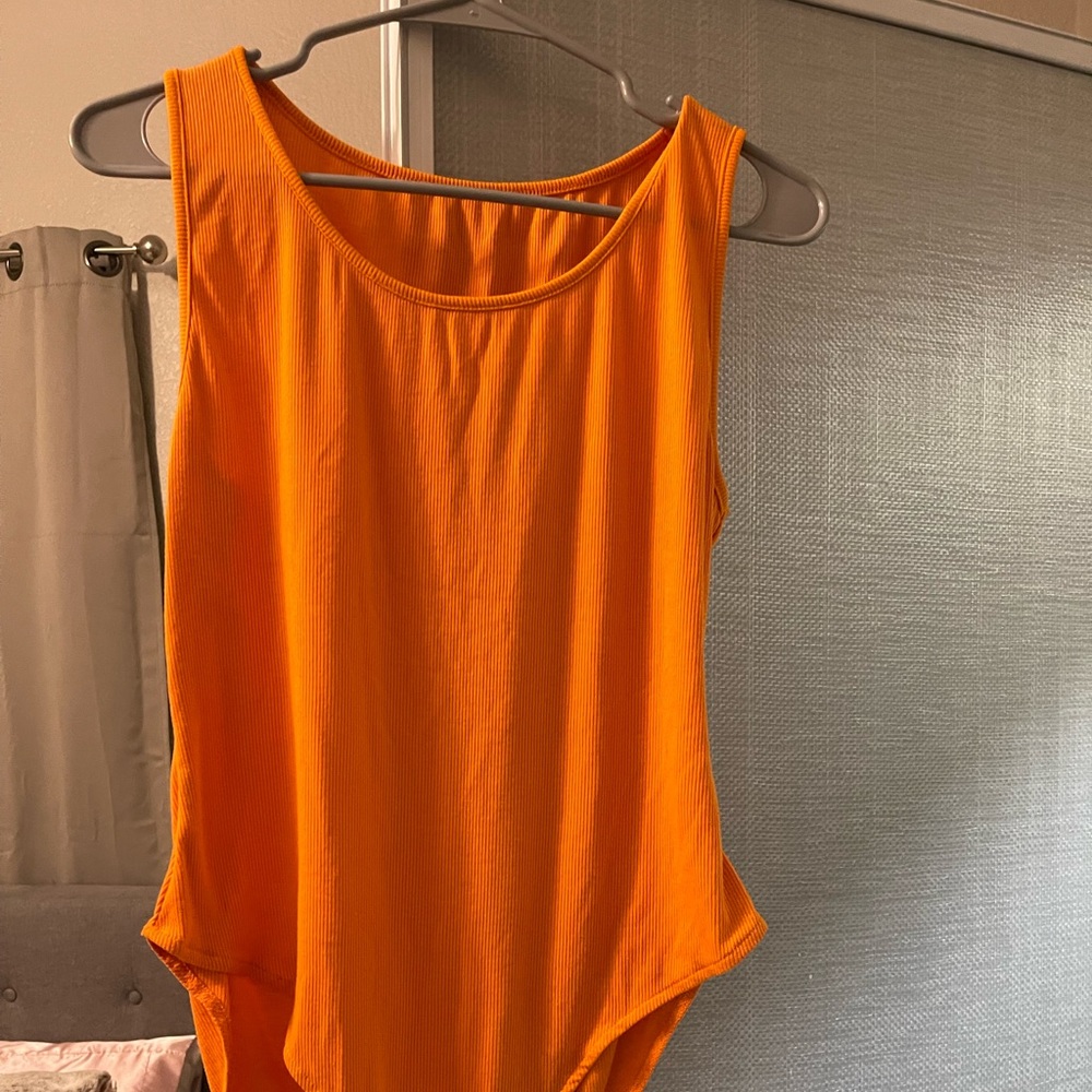 Orange bodysuit